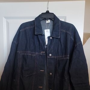 Womens Dark Wash Denim Jacket